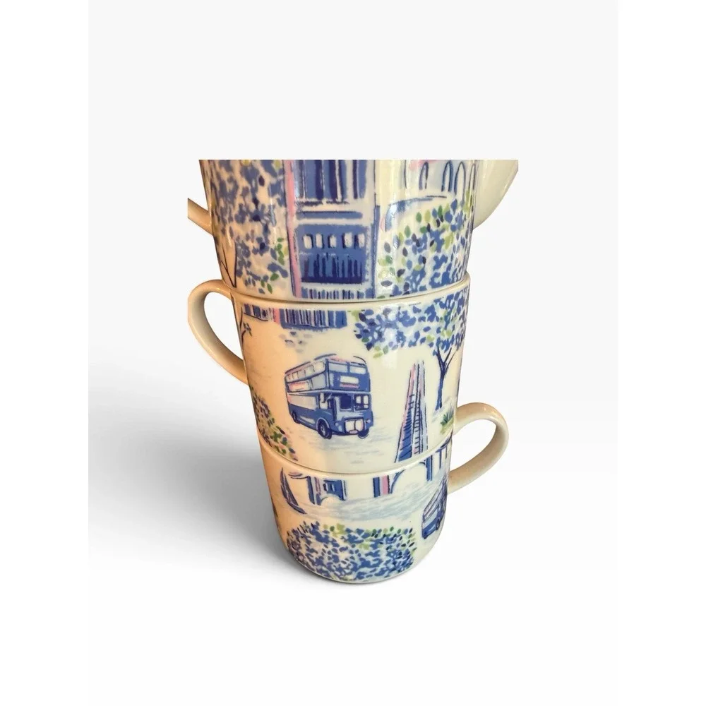 Cath Kidson London Teapot And 2 Mugs